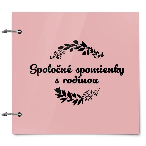 Plexi album sa sponami Spoločné spomienky, čierne lístočky