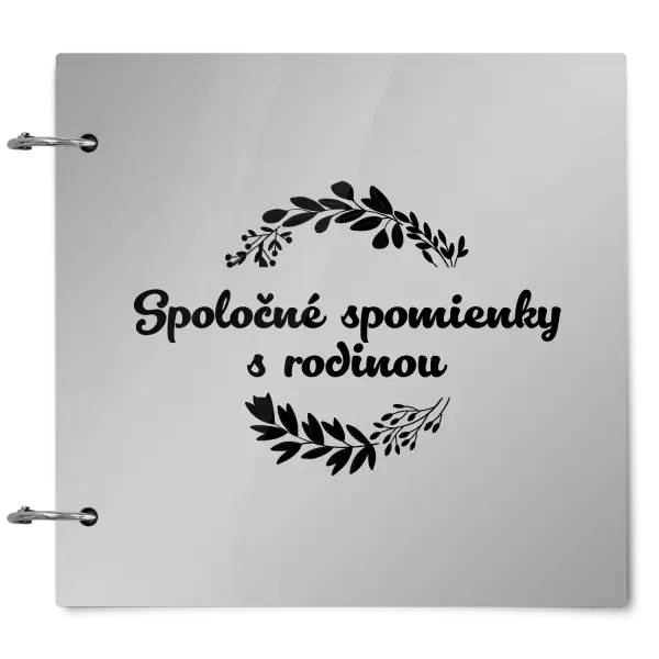 Plexi album sa sponami Spoločné spomienky, čierne lístočky