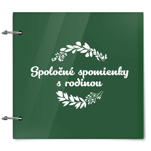 Plexi album sa sponami Spoločné spomienky, čierne lístočky