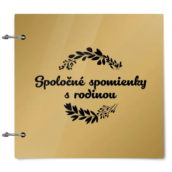 Plexi album sa sponami Spoločné spomienky, čierne lístočky