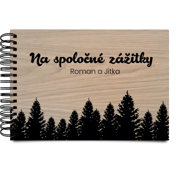 Drevený album s krúžkovou väzbou Spoločné zážitky