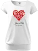 Dámske tričko Srdce s menami