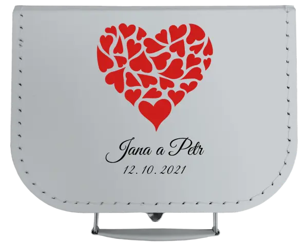 Kufrík Srdce s menami