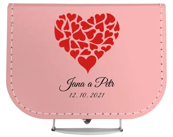 Kufrík Srdce s menami