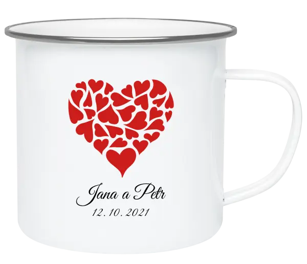 Plecháčik Srdce s menami