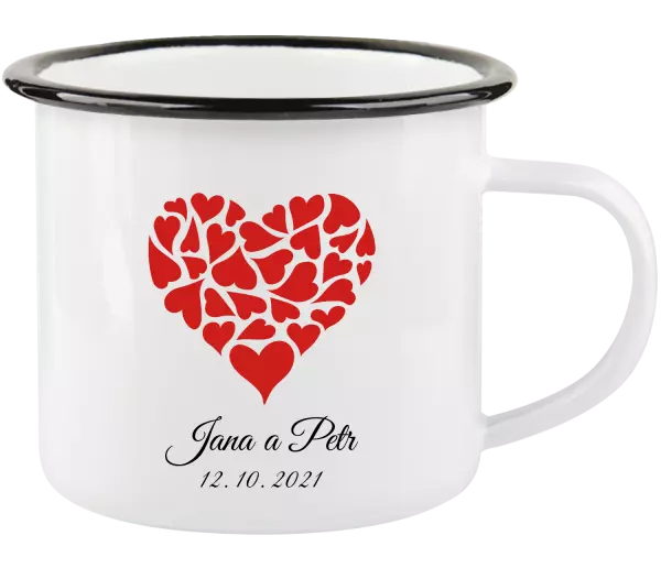 Plecháčik Srdce s menami