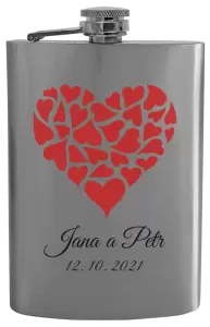 Ploskačka Srdce s menami