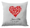 Vankúš Srdce s menami