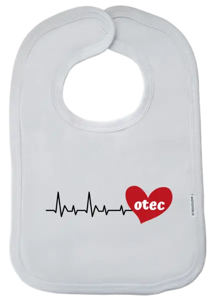 Detský podbradník Srdcový tep otec