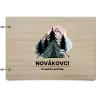 Drevený album so sponami Stanovanie