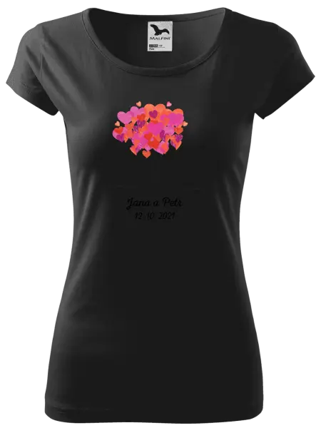 Dámske tričko Strom s menami