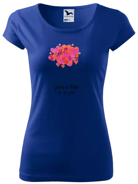 Dámske tričko Strom s menami