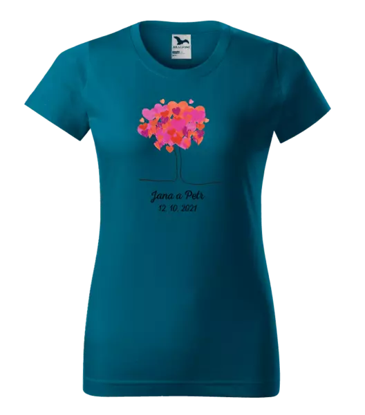 Dámske tričko Strom s menami