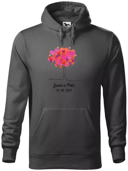 Pánska mikina Strom s menami