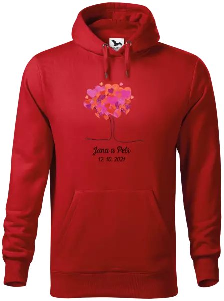 Pánska mikina Strom s menami