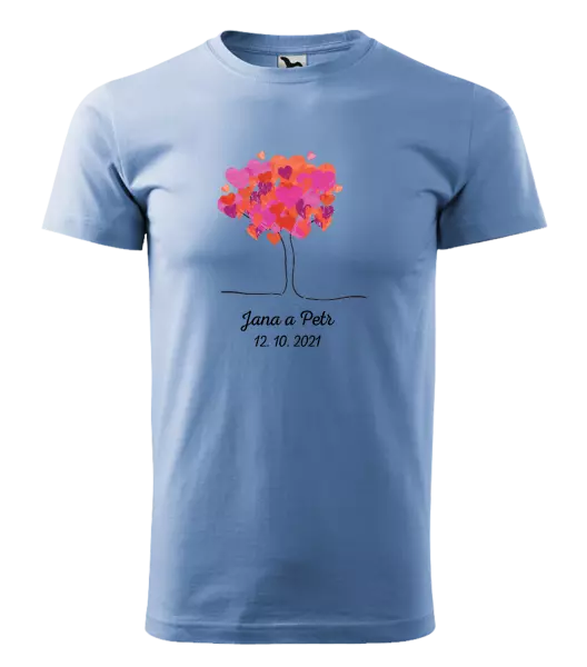 Pánske tričko Strom s menami