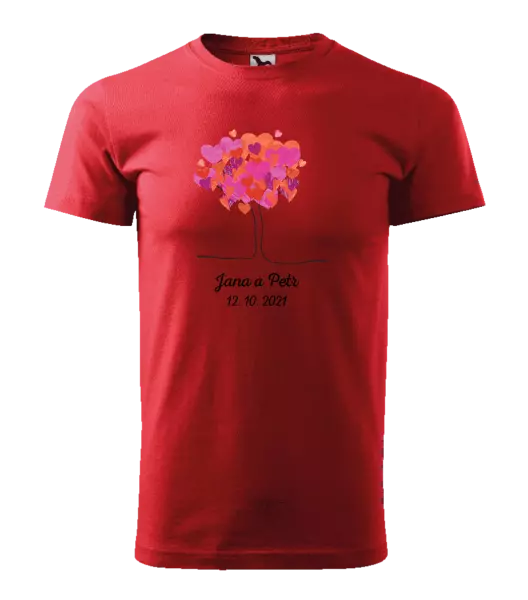 Pánske tričko Strom s menami