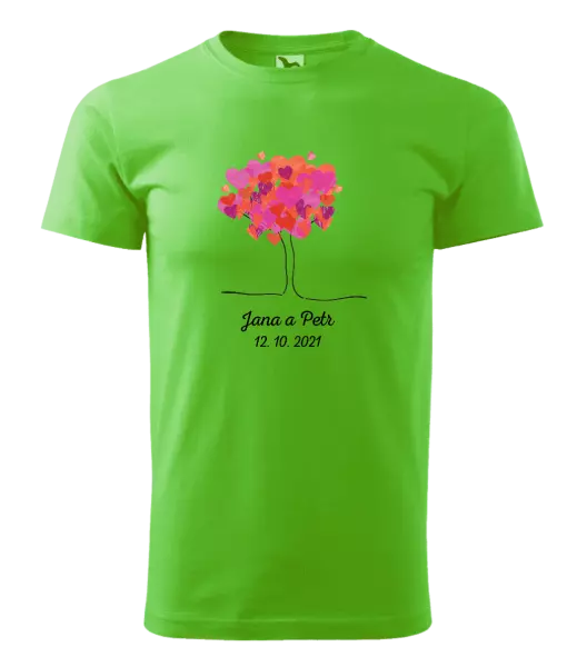 Pánske tričko Strom s menami