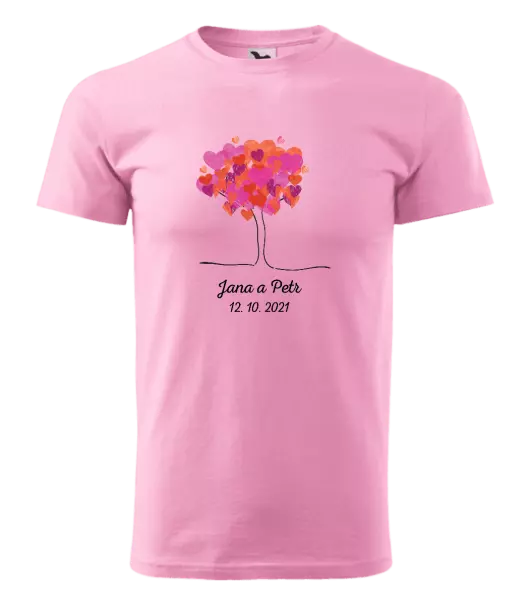 Pánske tričko Strom s menami