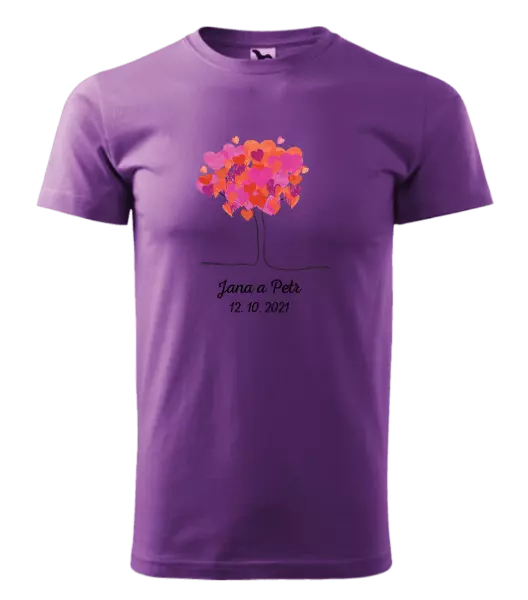 Pánske tričko Strom s menami