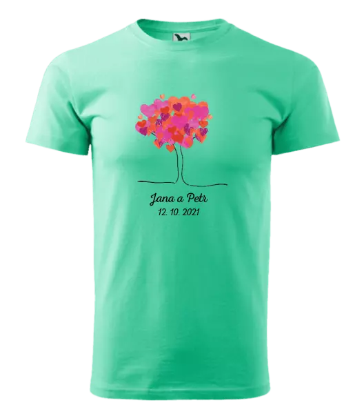 Pánske tričko Strom s menami