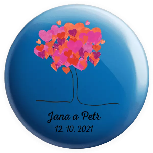 Placka Strom s menami