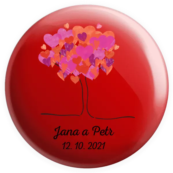 Placka Strom s menami