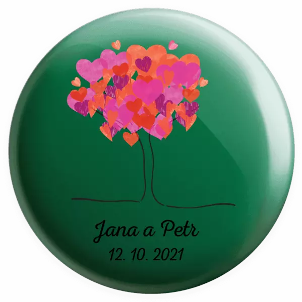 Placka Strom s menami