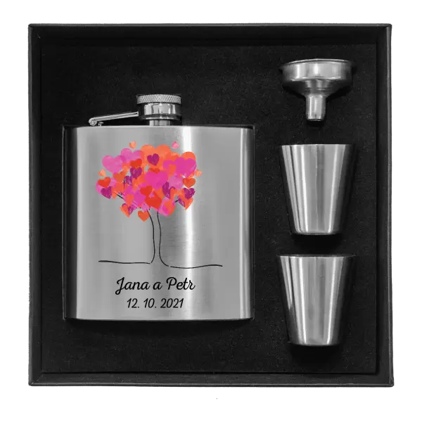 Ploskačka v krabičke Strom s menami