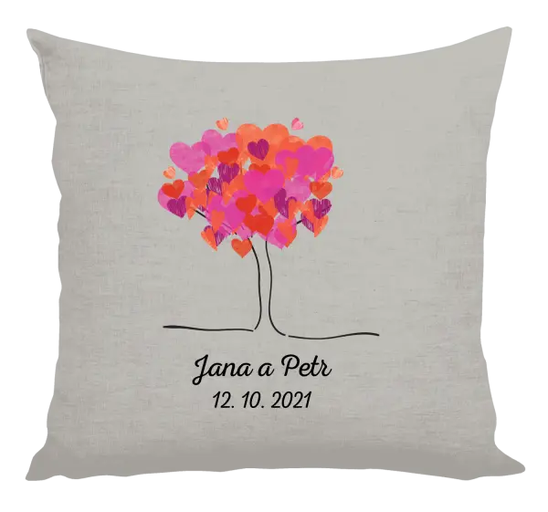 Vankúš Strom s menami