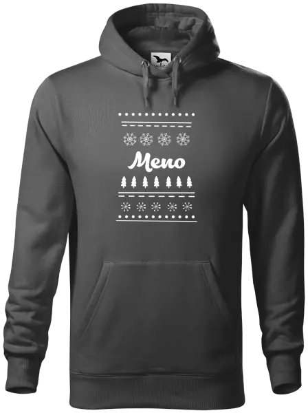 Pánska mikina Stromčeky a vločky