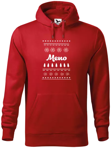 Pánska mikina Stromčeky a vločky