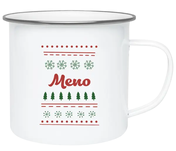 Vianočná plecháčik Stromčeky a vločky