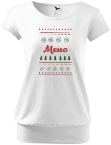 Vianočné tehotenské tričko Stromčeky a vločky