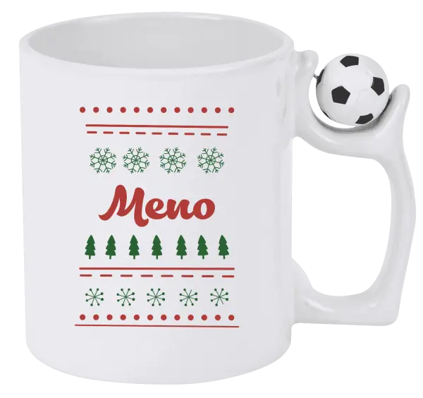 Vianočný hrnček Stromčeky a vločky