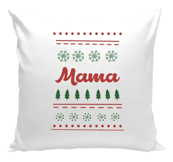 Vianočný vankúš Stromčeky a vločky - mama