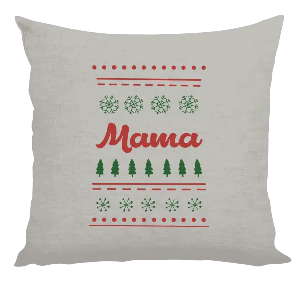 Vianočný vankúš Stromčeky a vločky - mama