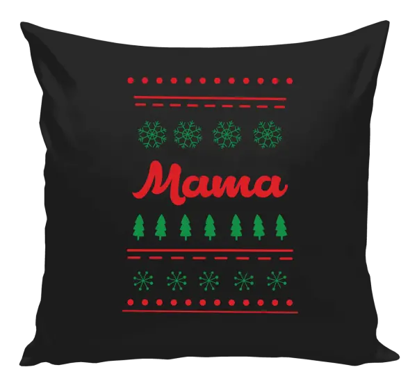 Vianočný vankúš Stromčeky a vločky - mama