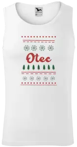 Pánske vianočné tielko Stromčeky a vločky - otec