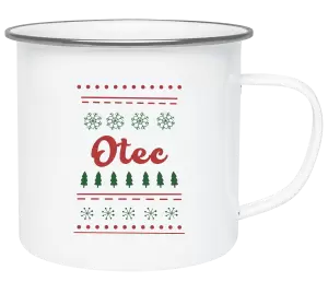 Vianočná plecháčik Stromčeky a vločky - otec