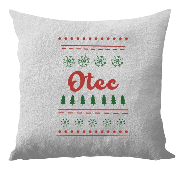 Vianočný vankúš Stromčeky a vločky - otec