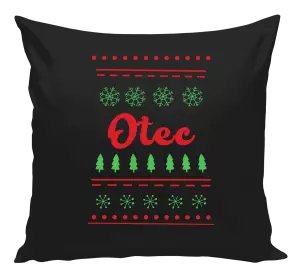 Vianočný vankúš Stromčeky a vločky - otec