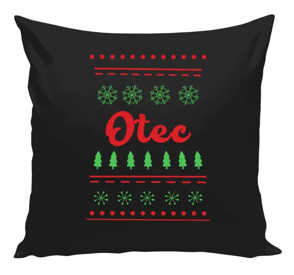 Vianočný vankúš Stromčeky a vločky - otec