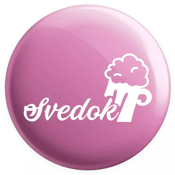 Placka Svedok s pivom