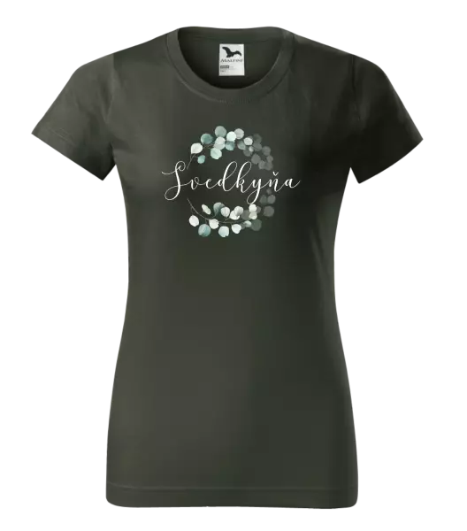 Dámske tričko Svedkyňa - eukalyptus