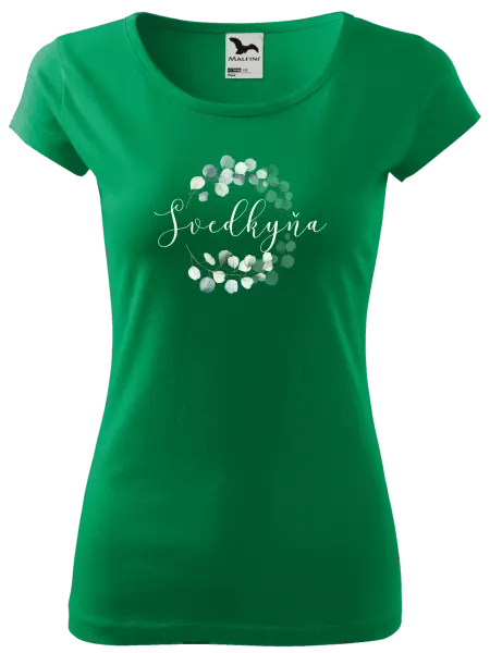 Dámske tričko Svedkyňa - eukalyptus