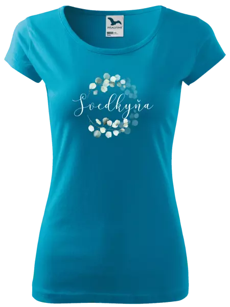 Dámske tričko Svedkyňa - eukalyptus