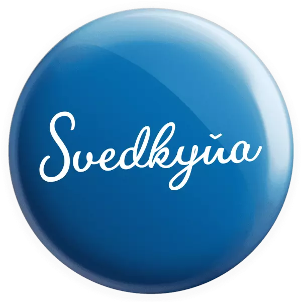 Placka Svedkyňa - nápis