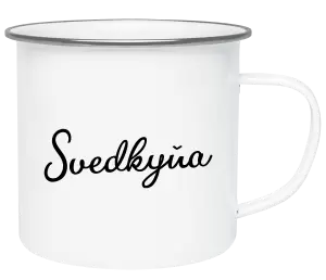 Plecháčik Svedkyňa - nápis