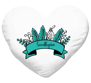 Vankúš Svedkyňa - zelené lupene